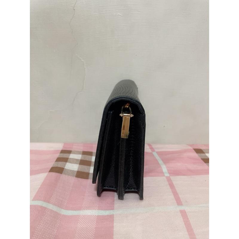 🎀黑色掀蓋式斜背小包包 掀蓋式 斜背包 氣質 質感 婚禮 宴會 防刮 皮🎀-細節圖2