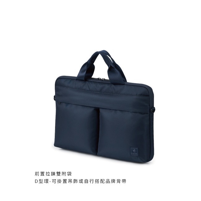 🎀全新 PORTER INTERNATIONAL 手提電腦包 深藍色 公事包 手提包 波特包 14031-47379-細節圖3