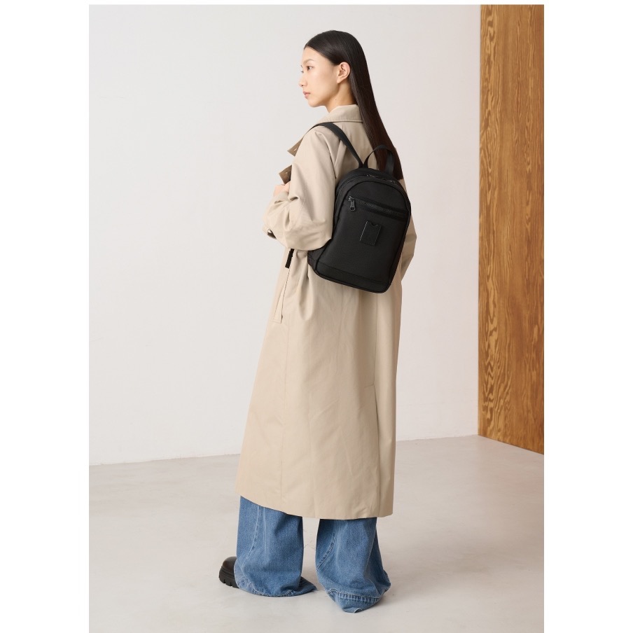 🎀全新 PORTER INTERNATIONAL 經典復古 LUXY 後背包 黑色 波特包 11718-05401N-細節圖7