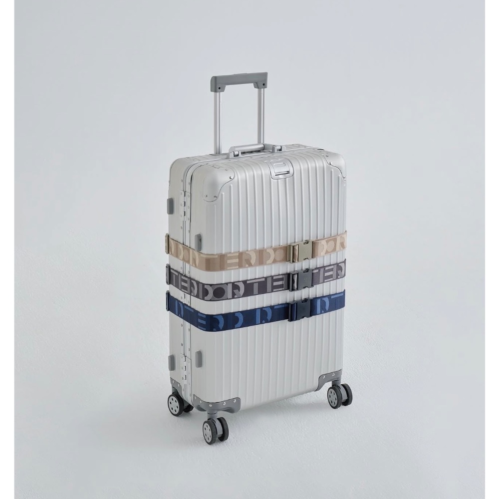 🎀全新 PORTER INTERNATIONAL 可調節行李束帶 藍色 旅行 波特包🎀-細節圖2