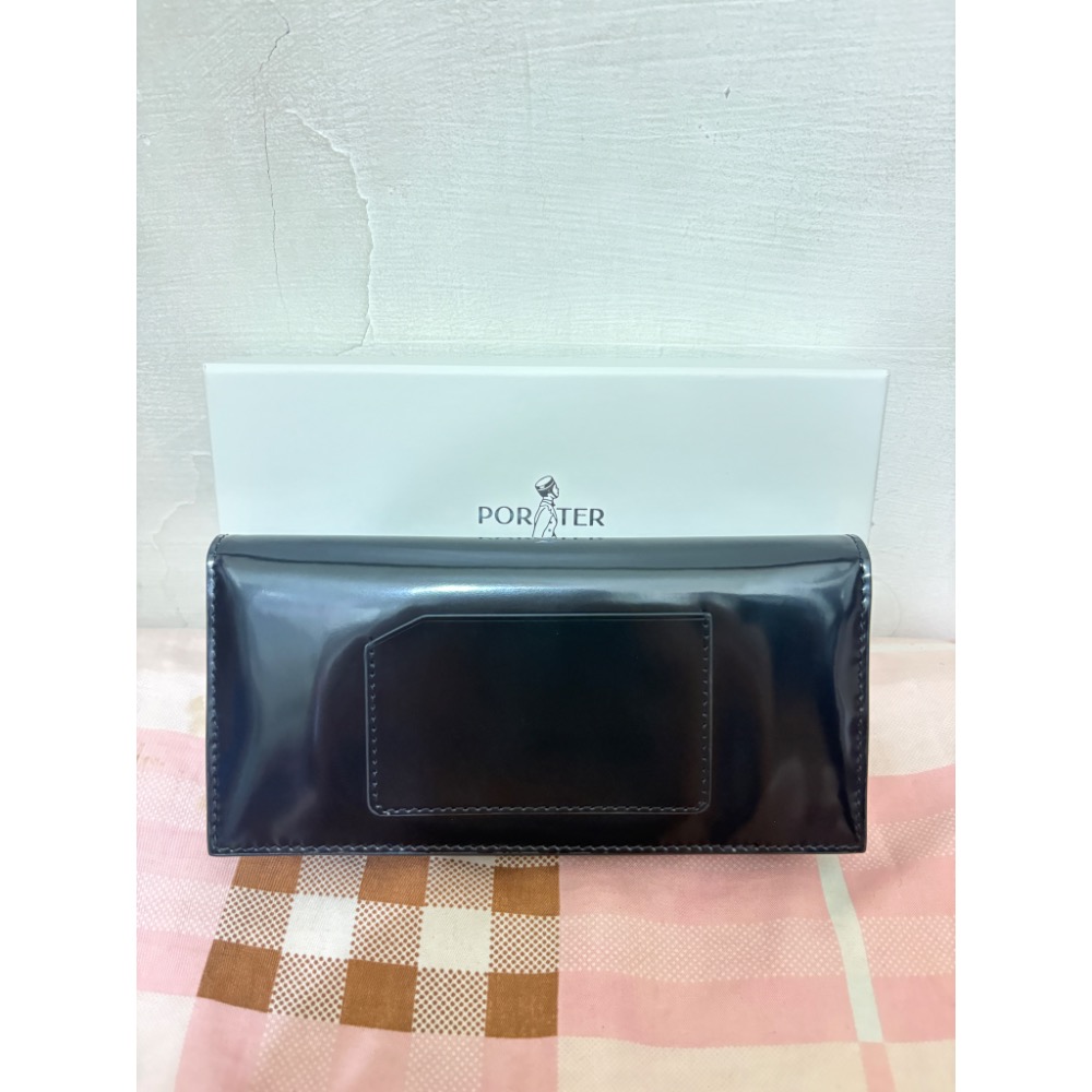 🎀全新 PORTER INTERNATIONAL FORE真皮漆皮長夾 錢包 卡夾 皮夾 波特包11859-00501-細節圖6