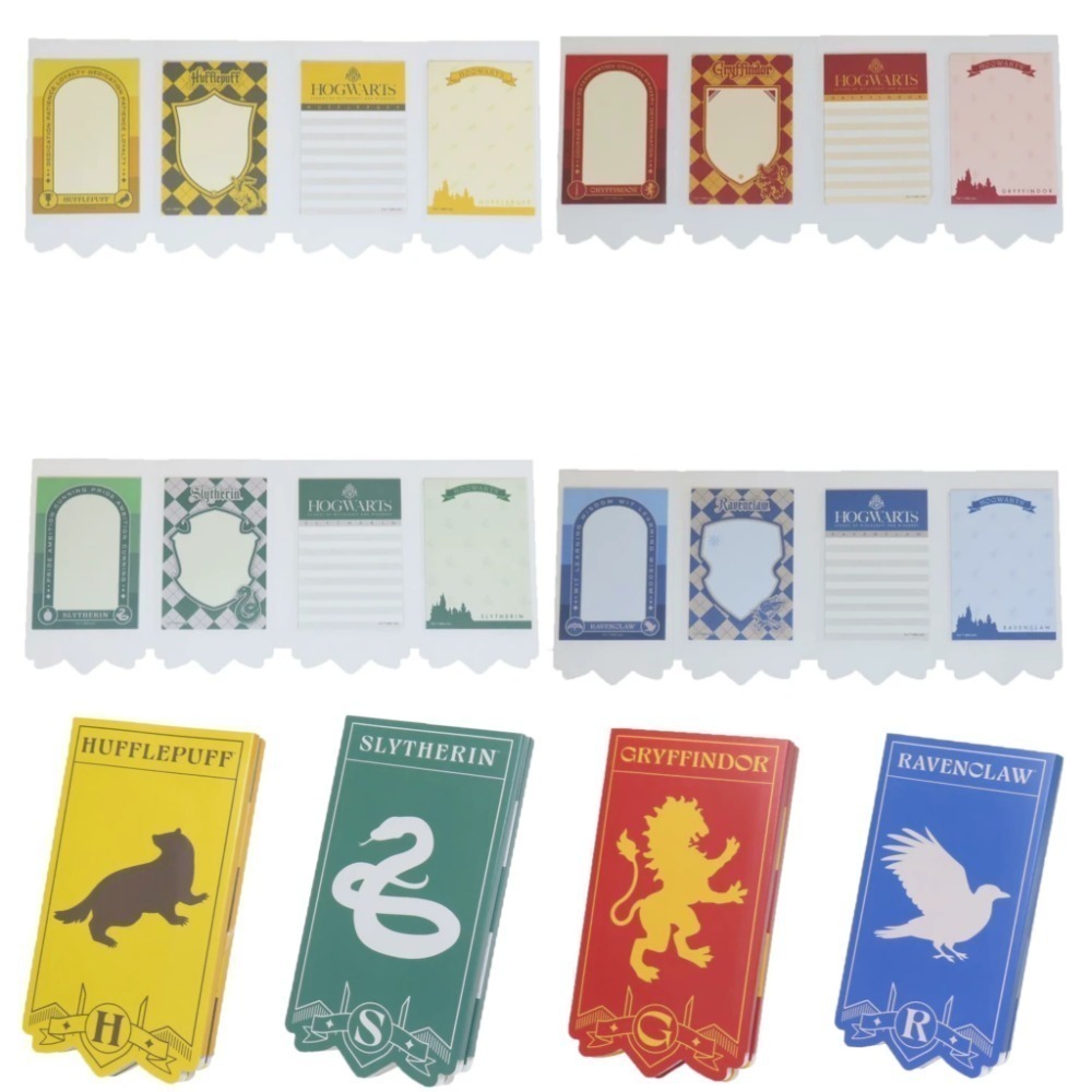 日本進口正版哈利波特無黏貼便條紙 哈利波特貼紙 哈利波特文具 霍格華茲學院 手帳 禮物貼-細節圖3