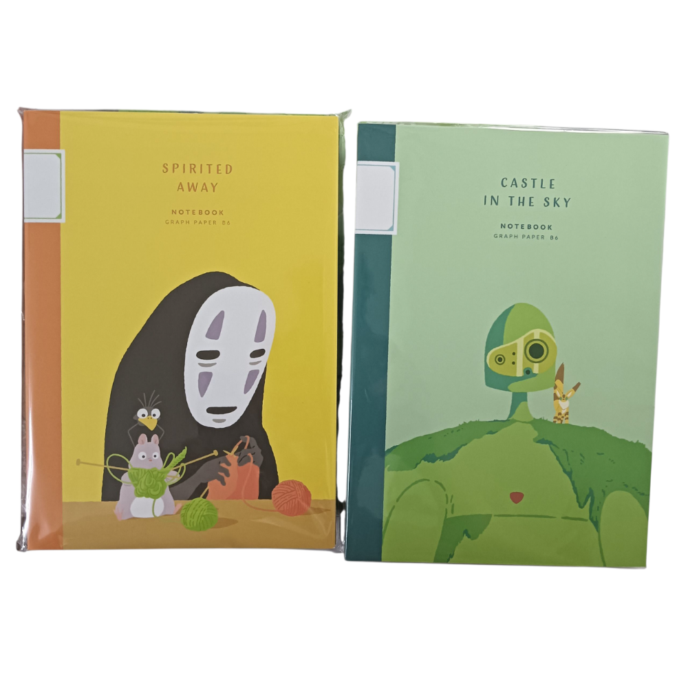 日本進口正版吉卜力筆記本GHIBLI 龍貓 多多龍 千尋 神隱少女 天空之城 手帳 B5&B6 記事本-細節圖2