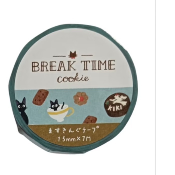 日本進口正版吉卜力紙膠帶x古川紙工 GHIBLI 魔女宅急便 吉吉 霍爾的移動城堡 美紋膠帶 手帳 禮物 卡片-規格圖1