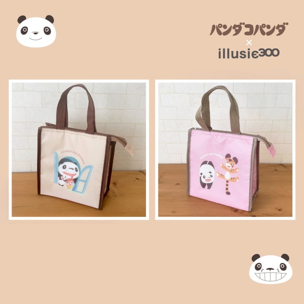 現貨  日本進口正版熊貓家族保溫提袋 保冷袋 便當袋 飲料袋 panda go panda-細節圖3