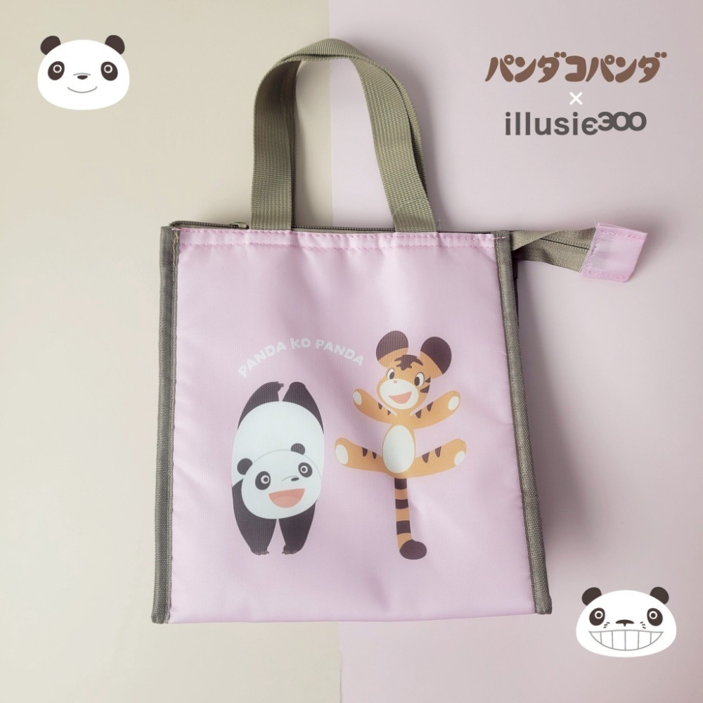 現貨  日本進口正版熊貓家族保溫提袋 保冷袋 便當袋 飲料袋 panda go panda-規格圖4