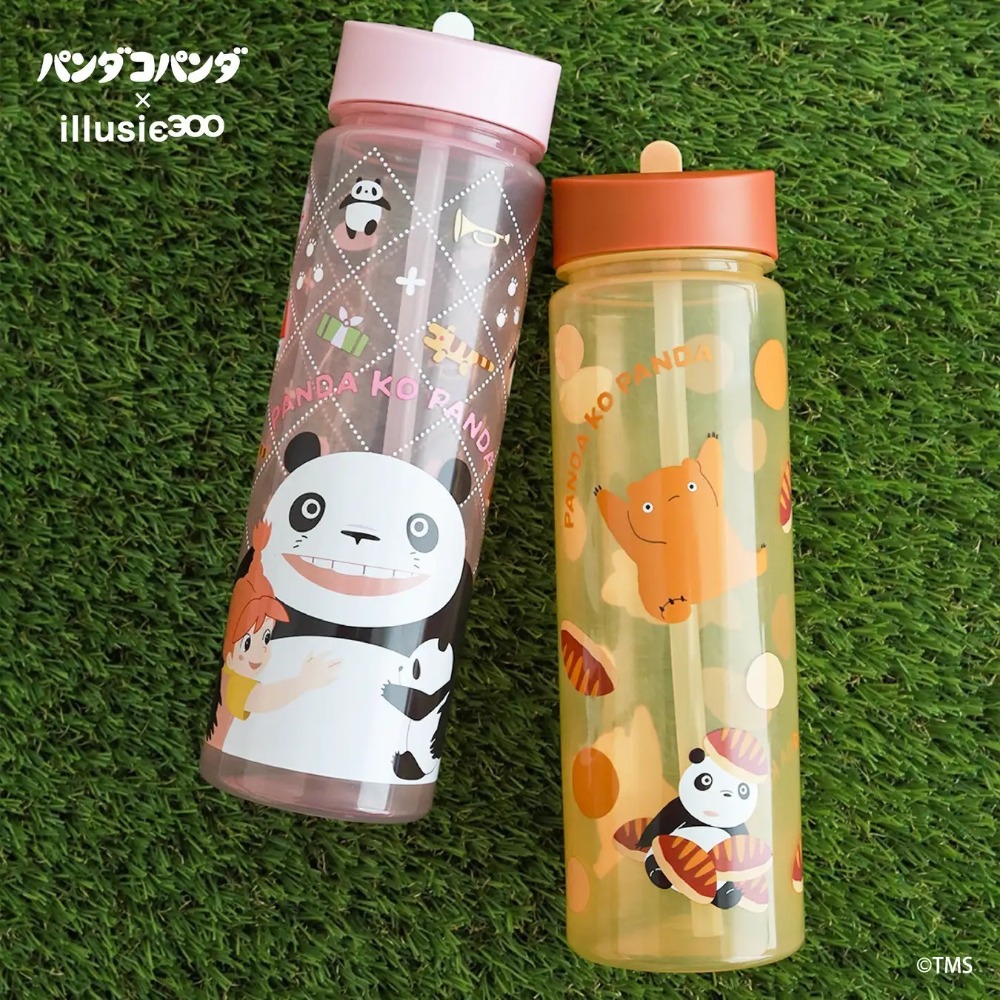 現貨~  日本進口正版熊貓家族水壺 熊貓家族 冷水杯 水瓶 panda go panda-細節圖2