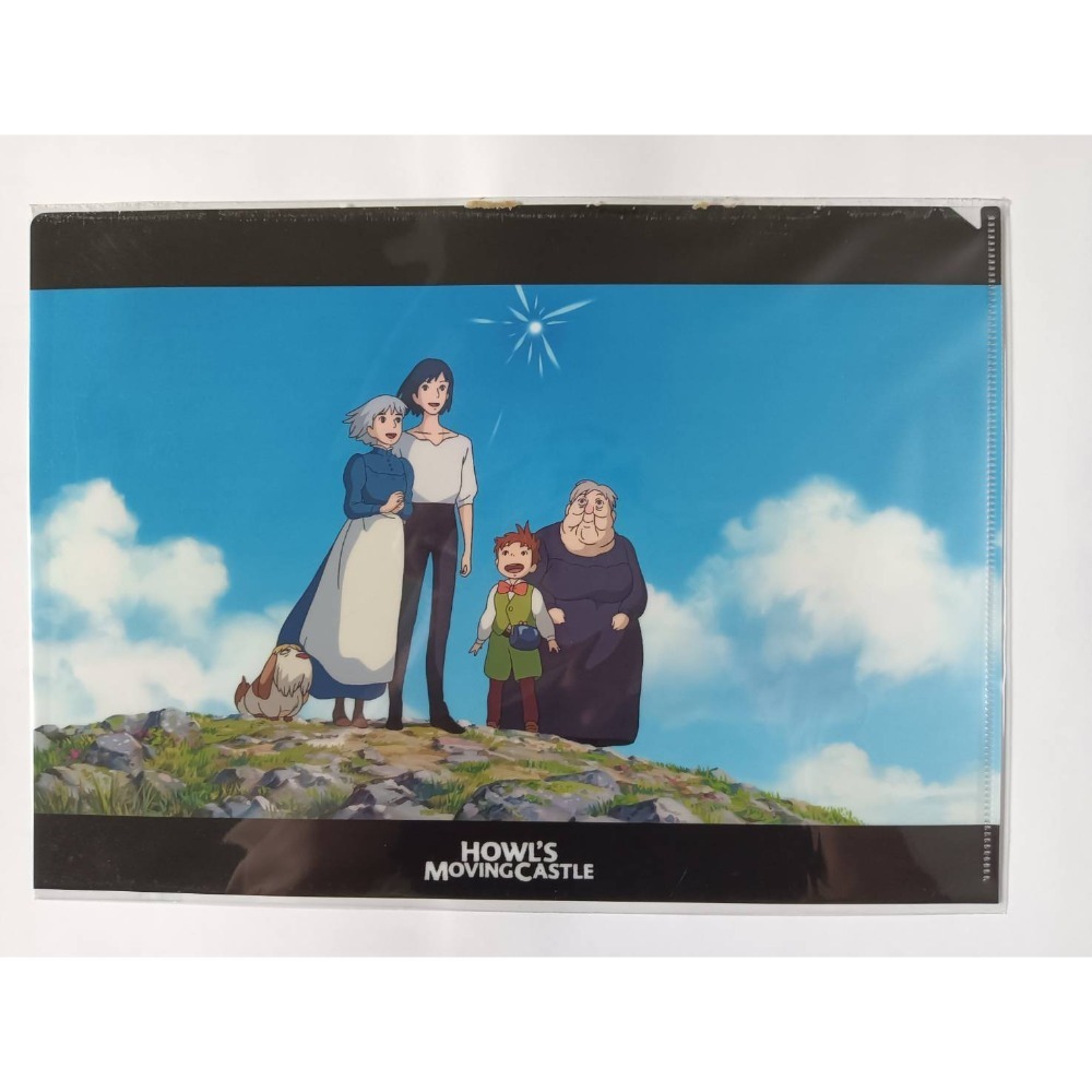現貨-日本正版吉卜力A4資料夾 宮崎駿 高烟勳 L夾 檔案夾 文件夾 GHIBLI 收藏 禮物 霍爾 魔女宅 神隱 風起-規格圖1