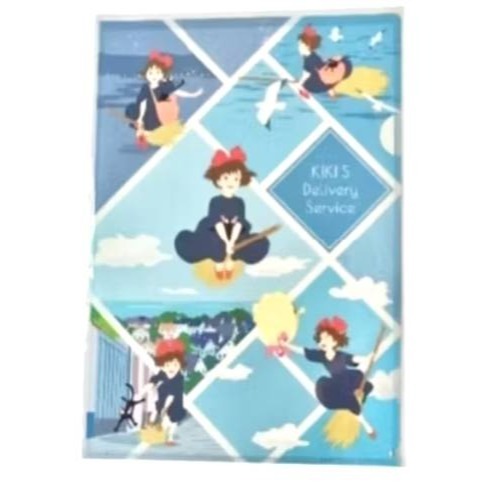 現貨-日本正版吉卜力A4資料夾 宮崎駿 高烟勳 L夾 檔案夾 文件夾 GHIBLI 收藏 禮物 霍爾 魔女宅 神隱 風起-規格圖1