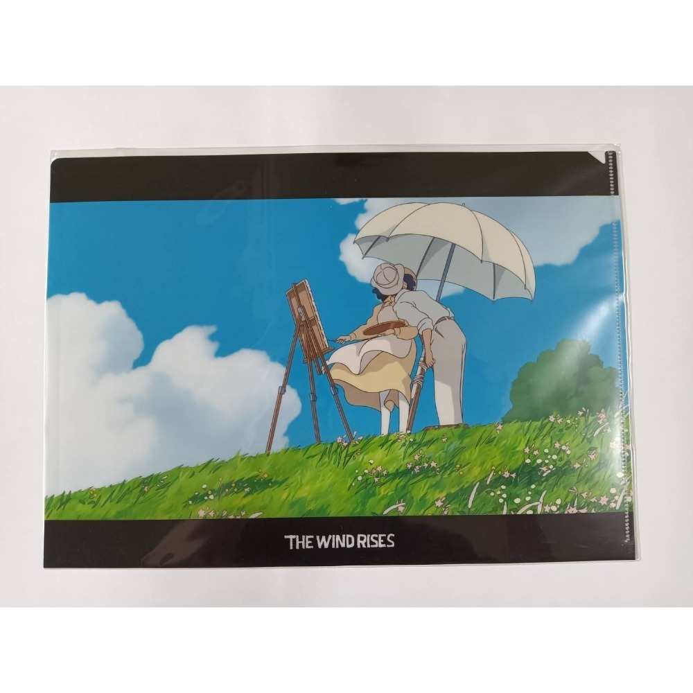 現貨-日本正版吉卜力A4資料夾 宮崎駿 高烟勳 L夾 檔案夾 文件夾 GHIBLI 收藏 禮物 霍爾 魔女宅 神隱 風起-規格圖1