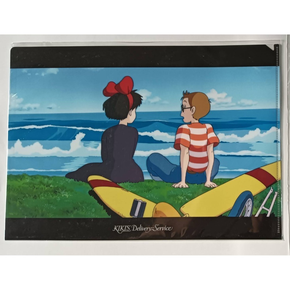 現貨-日本正版吉卜力A4資料夾 宮崎駿 高烟勳 L夾 檔案夾 文件夾 GHIBLI 收藏 禮物 霍爾 魔女宅 神隱 風起-規格圖1