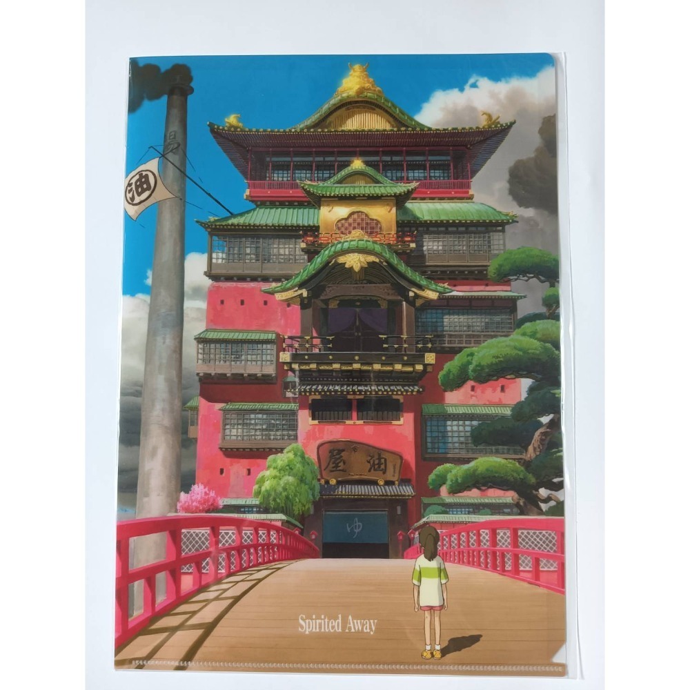 現貨-日本正版吉卜力A4資料夾 宮崎駿 高烟勳 L夾 檔案夾 文件夾 GHIBLI 收藏 禮物 霍爾 魔女宅 神隱 風起-規格圖1