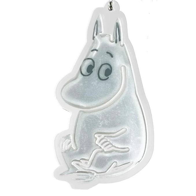 日本進口嚕嚕米反光吊飾鑰匙圈 moomin 姆明 反光鑰匙圈 夜間反光 夜間 書包 兒童 運動 騎車 反光吊飾-細節圖6