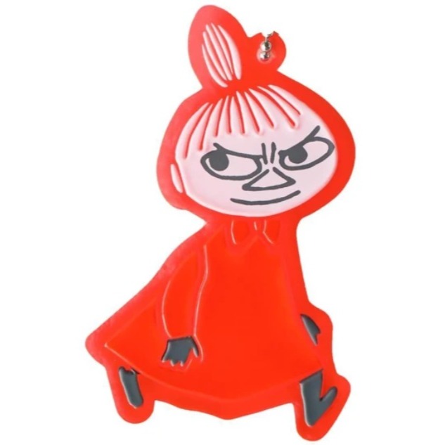 日本進口嚕嚕米反光吊飾鑰匙圈 moomin 姆明 反光鑰匙圈 夜間反光 夜間 書包 兒童 運動 騎車 反光吊飾-細節圖8