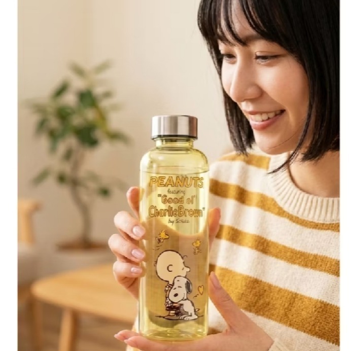 現貨-日本進口正版史努比水瓶1000ml/500ml 霧面刻度水壺 隨手 隨身瓶 環保杯 運動水杯 Snoopy-細節圖5