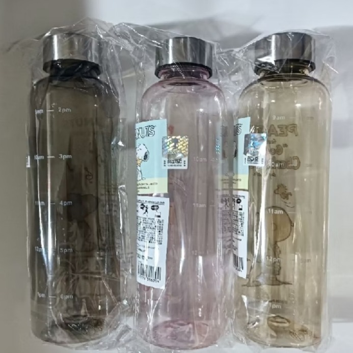 現貨-日本進口正版史努比水瓶1000ml/500ml 霧面刻度水壺 隨手 隨身瓶 環保杯 運動水杯 Snoopy-細節圖10