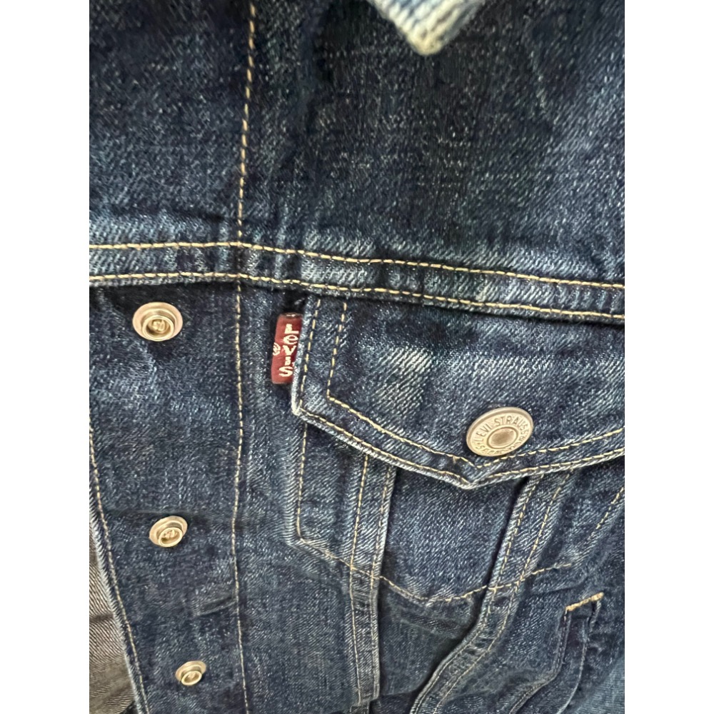 Levi’s 女XS  銅釦 牛仔外套-細節圖4