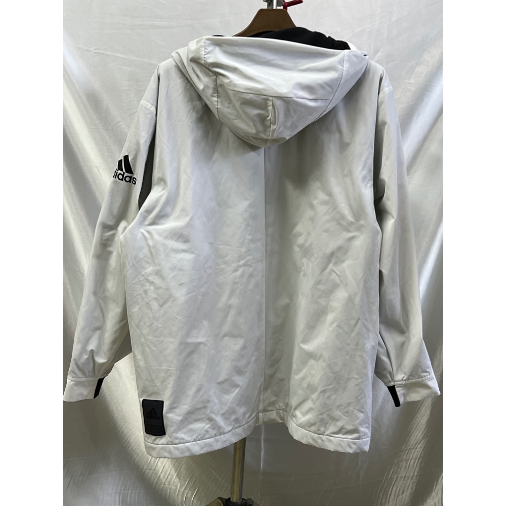 Adidas男XL. 防風 刷毛 連帽外套-細節圖2