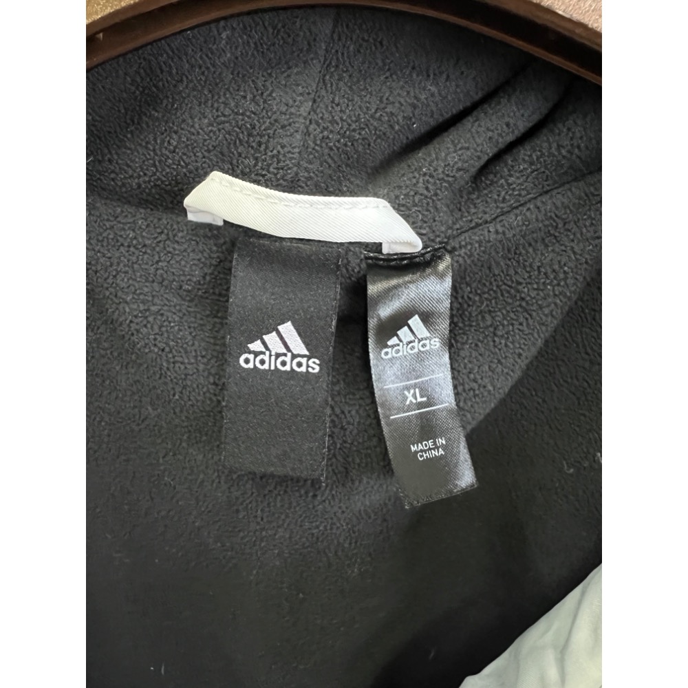 Adidas男XL. 防風 刷毛 連帽外套-細節圖5