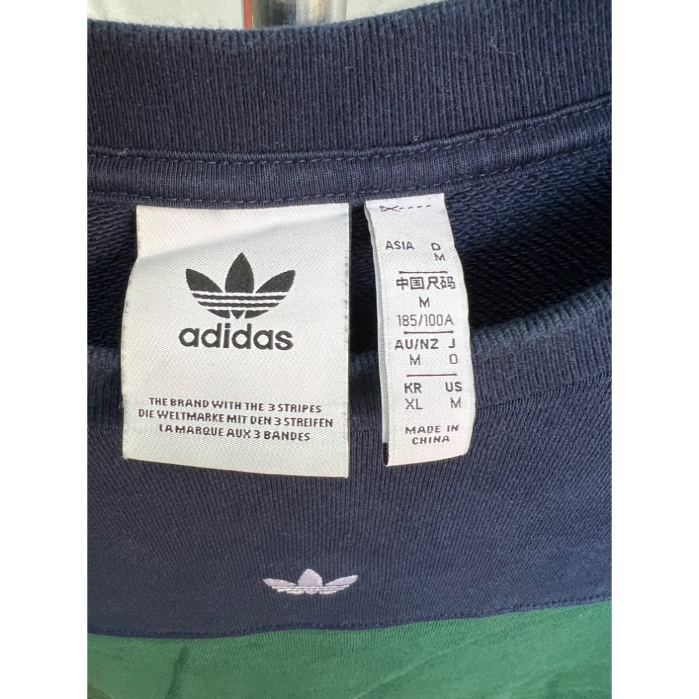 Adidas 男XL  撞色 大學T-細節圖3