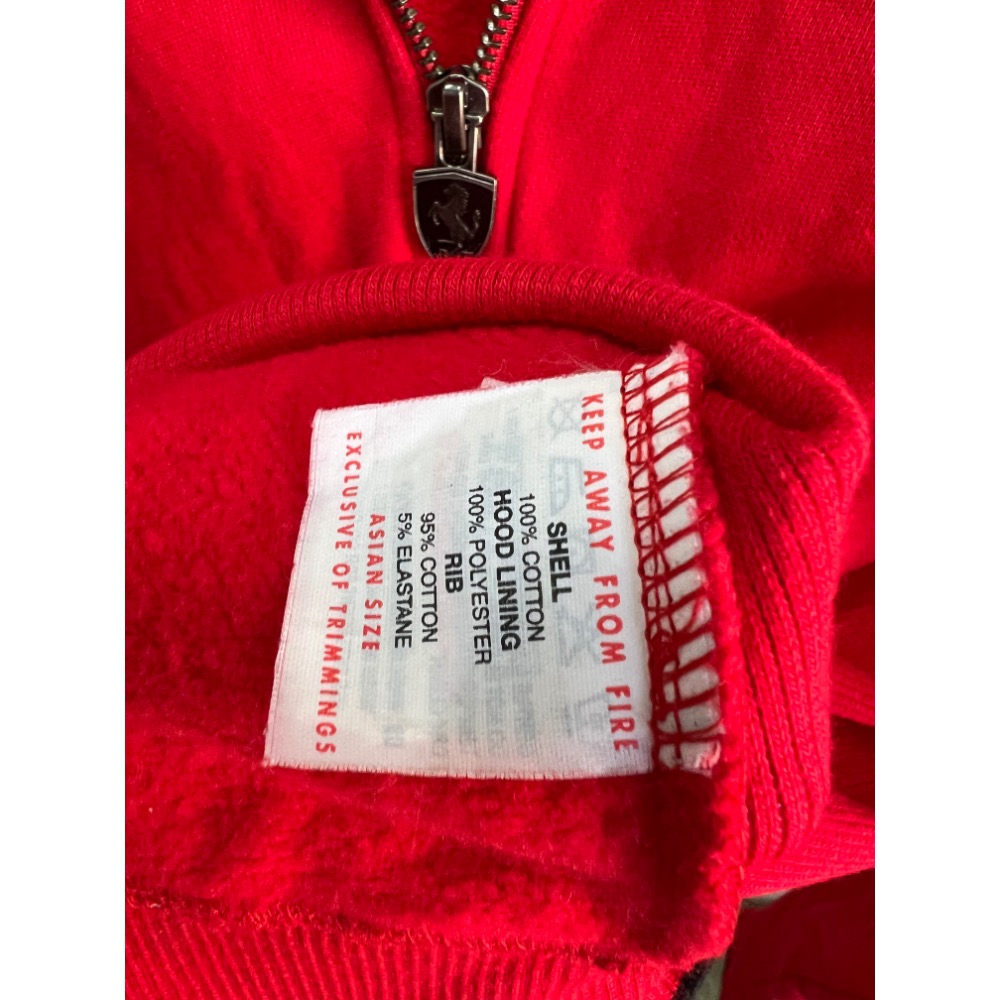 PUMA *法拉利聯名女M短刷毛連帽外套-細節圖4