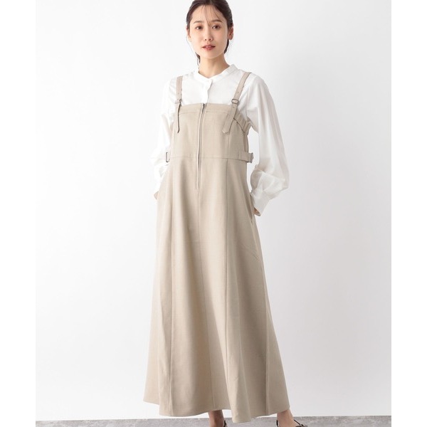 日牌 專櫃 GLOBAL WORK 洋裝 長洋裝 吊帶 長裙-細節圖2