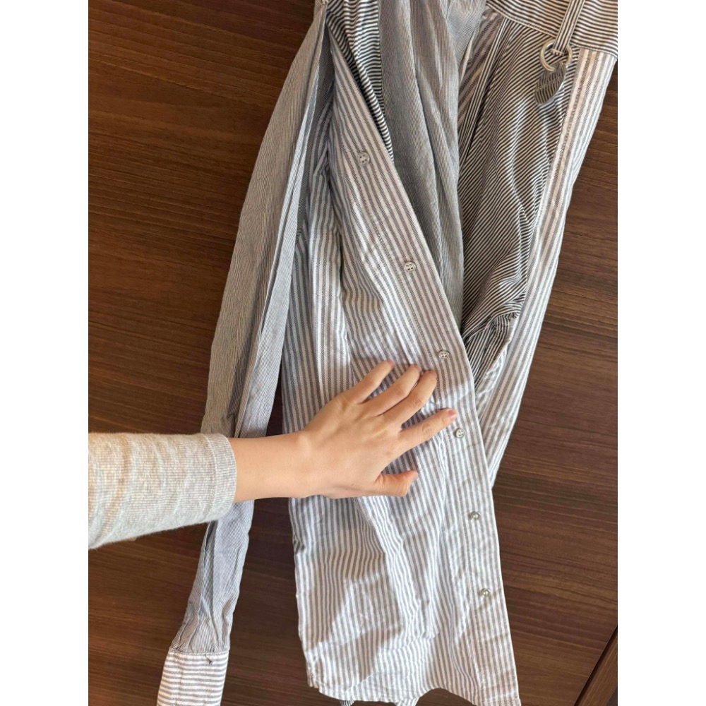 專櫃 貴牌 義大利品牌 DIESEL 拼接 無袖 襯衫裙-細節圖7