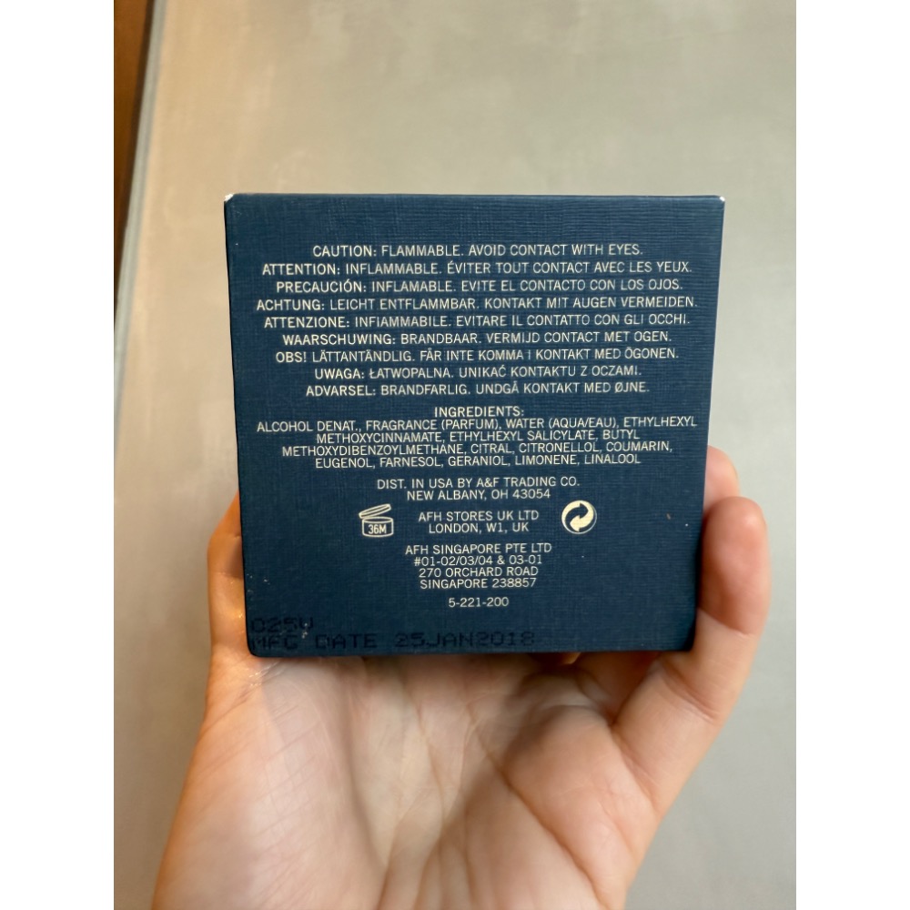 專櫃 美牌Abercrombie & Fitch AF 1892 Yellow (1892 For Men) 男 香水-細節圖3