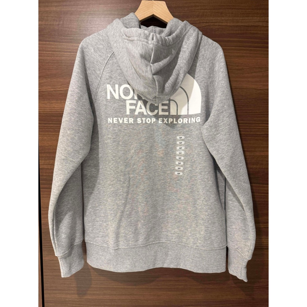 專櫃 美牌 貴牌 The north face 灰 連帽 帽T 連帽衛衣-細節圖2