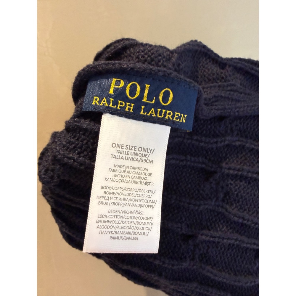 專櫃 貴牌 Polo Ralph lauren 毛帽 毛線帽 純棉-細節圖2