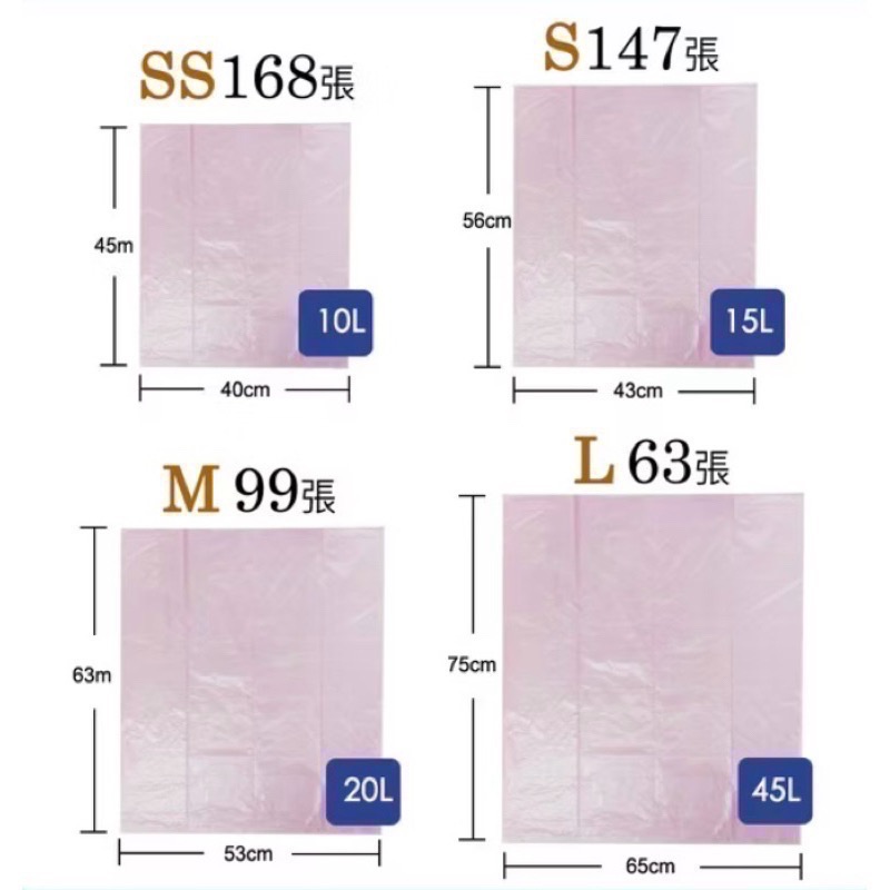 《妙潔》防漏大師清潔袋(特小S)(小S)(中M)(大L)（一包有3捲）-細節圖6