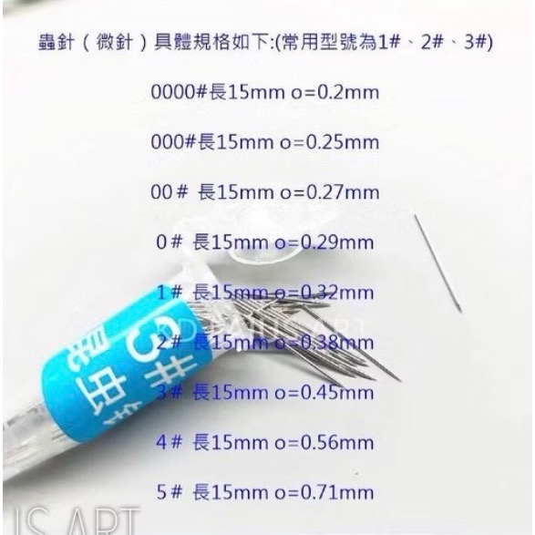 #微針(無頭短鋼針)