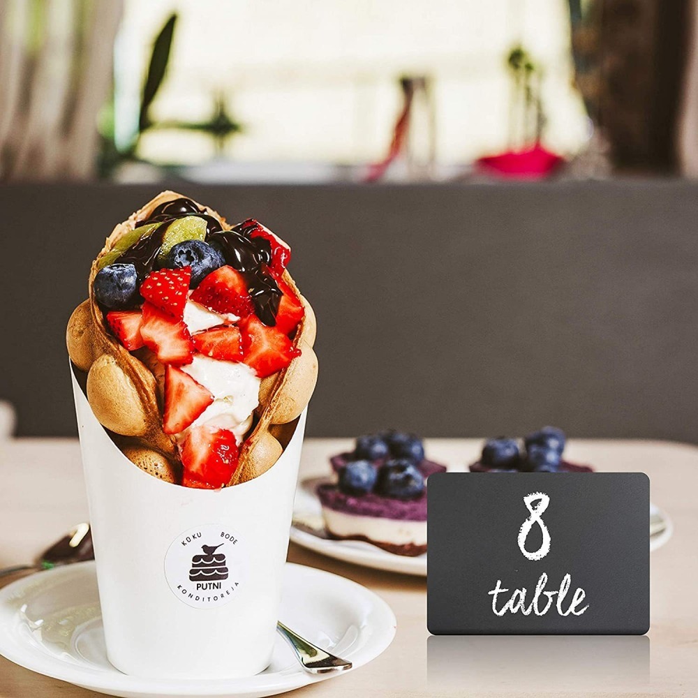 【台灣現貨】簡約小黑板10入 桌面寫字板 桌號牌 價格牌 留言板 桌上型黑板 價格展示 訂位留座-細節圖5