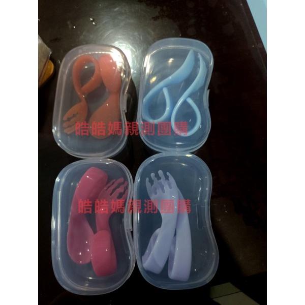 🈵免運券免運💖台灣現貨💖寶寶餐具316不鏽鋼餐具 學習餐具 學習湯匙 大象湯匙 短柄 送收納盒-細節圖2