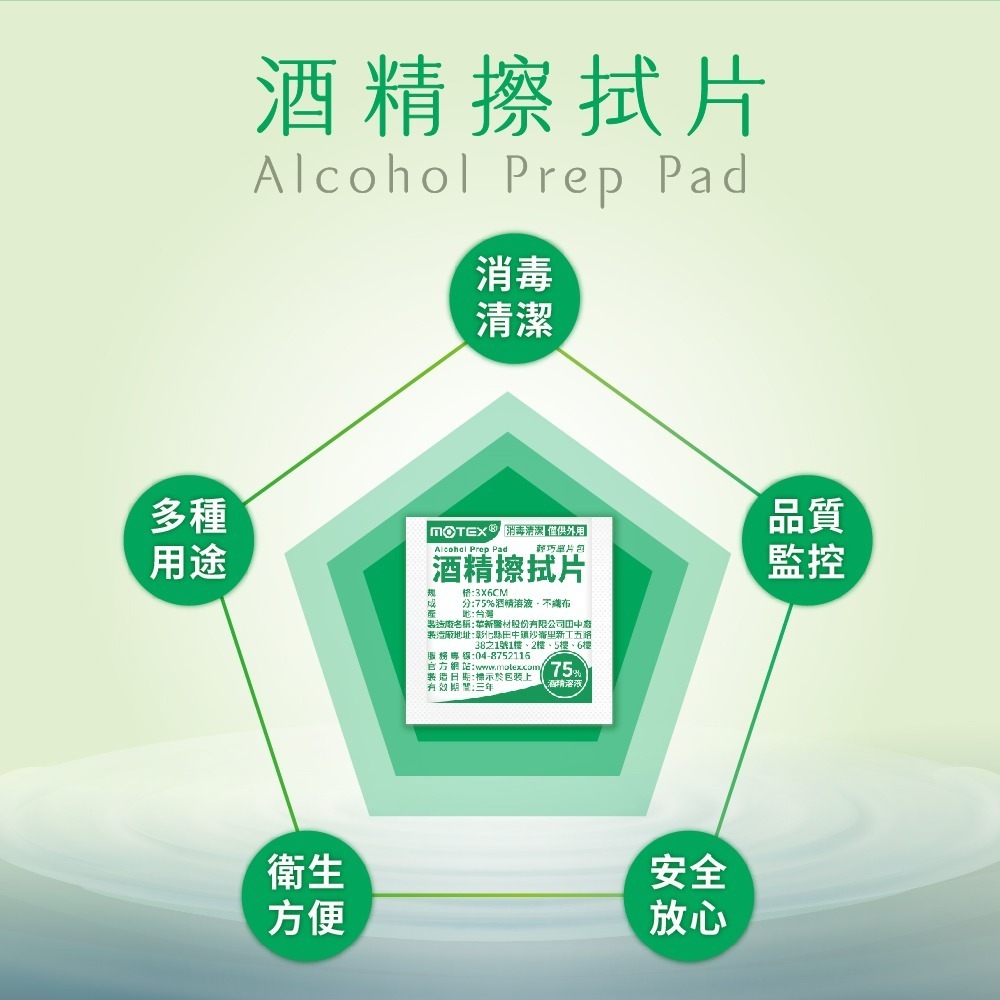 【台熹醫材】MOTEX 華新醫材 酒精擦拭片(100片) 輕巧單片裝 (非醫用) 消毒清潔 僅供外用-細節圖4