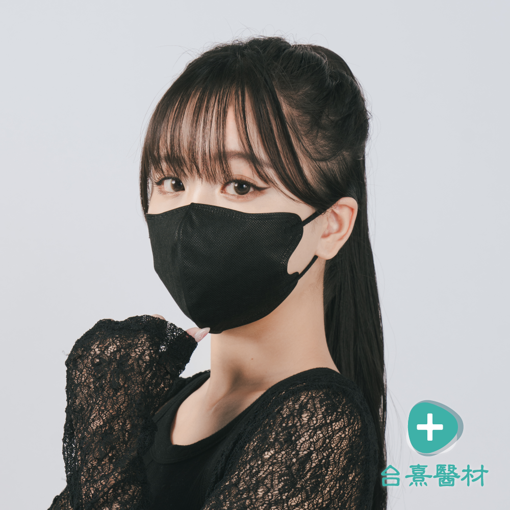 【台熹醫材】順易利立體醫用口罩 美顏款M 成人3D(30入/盒) 無鼻樑壓條 黑色口罩 藍色口罩 白色口罩 醫療口罩-細節圖5