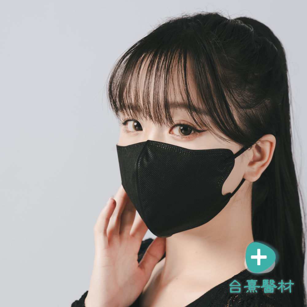 【台熹醫材】順易利立體醫用口罩 美顏款M 成人3D(30入/盒) 無鼻樑壓條 黑色口罩 藍色口罩 白色口罩 醫療口罩-細節圖7