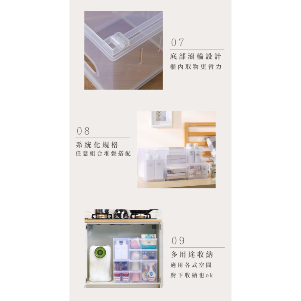 KEYWAY 聯府 Fine 隔板整理盒 LF2003/04/05 收納盒 抽屜收納 可7-11取貨 | 小豆苗鋪子-細節圖7