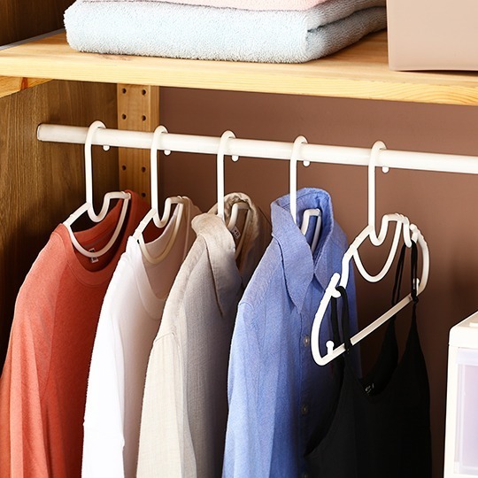 KEYWAY 聯府 劍橋全功能衣架 一組10入 F360 純白衣架 曬衣架 衣架 | 小豆苗鋪子-細節圖2