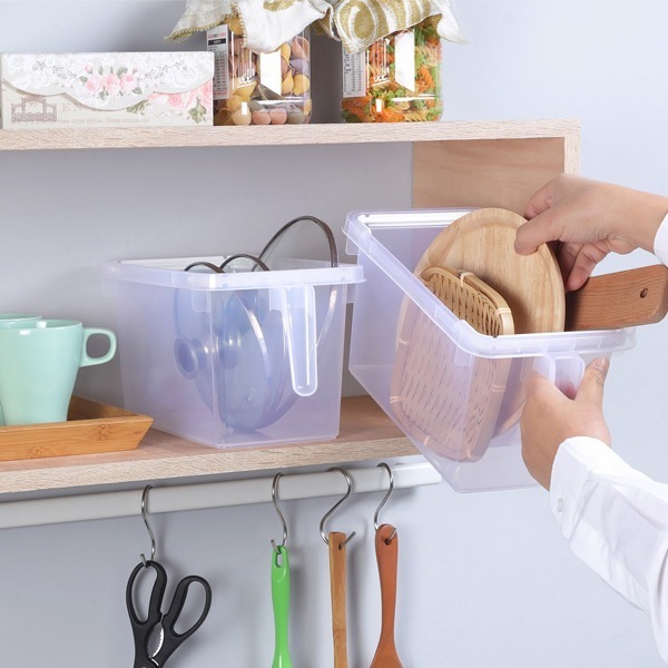 聯府 KEYWAY 家齊手把堆疊盒 P50255 P50288 無印風 廚房收納 收納盒 附把手 | 小豆苗鋪子-細節圖4