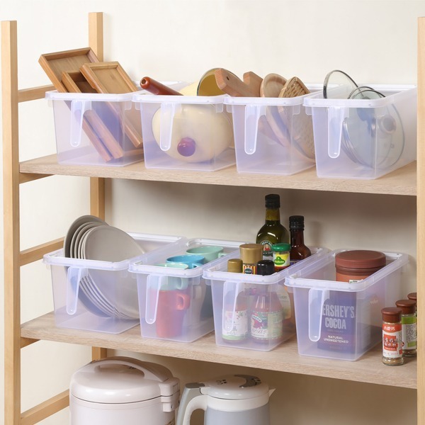 聯府 KEYWAY 家齊手把堆疊盒 P50255 P50288 無印風 廚房收納 收納盒 附把手 | 小豆苗鋪子-細節圖5