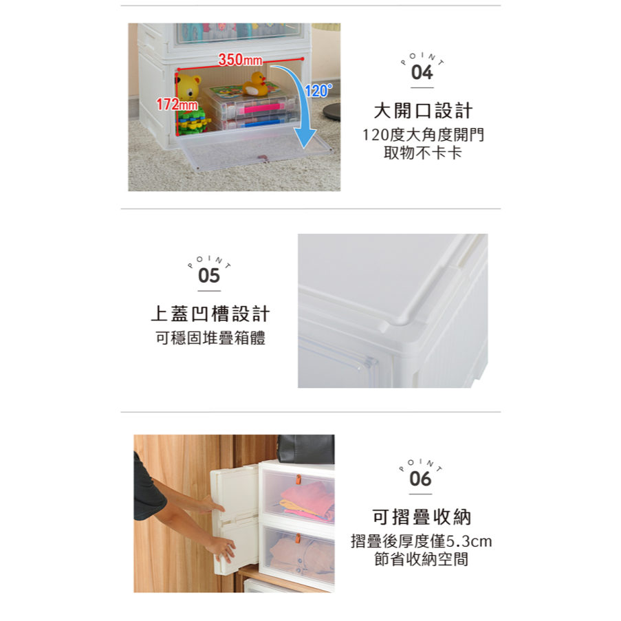 KEYWAY 聯府 MA611 全馬磁吸式多用途鞋盒 無印 摺疊鞋盒 包包收納 磁吸 | 小豆苗鋪子-細節圖5