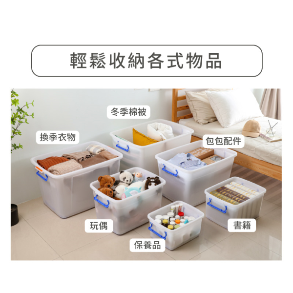 KEYWAY 聯府 滑輪整理箱 90L K800 附輪收納箱 搬家收納 換季儲物箱 塑膠收納 台灣製 | 小豆苗-細節圖6
