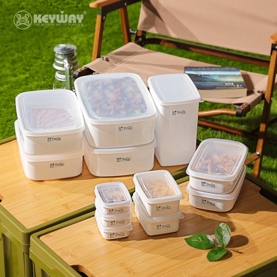 KEYWAY 聯府 每日長型保鮮盒 500ml GAR5002 一組2入 白色系 備料盒 保鮮盒 水果盒 便當盒 可超取-細節圖3