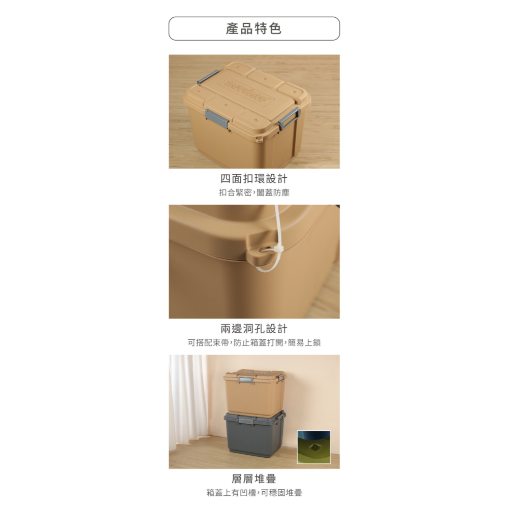 KEYWAY 聯府 SUV多功能滑輪整理箱60L/90L/多色可選/TK60/TK90-細節圖3