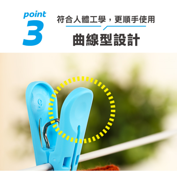 KEYWAY 聯府 快洗衣夾 (12入) F620 可夾襪子、手帕、巾類、貼身衣物、領帶-細節圖7