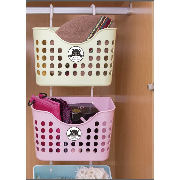 JUSKU 佳斯捷 小熊多功能雙用掛籃 4257 4258 台灣製 吊籃-細節圖5