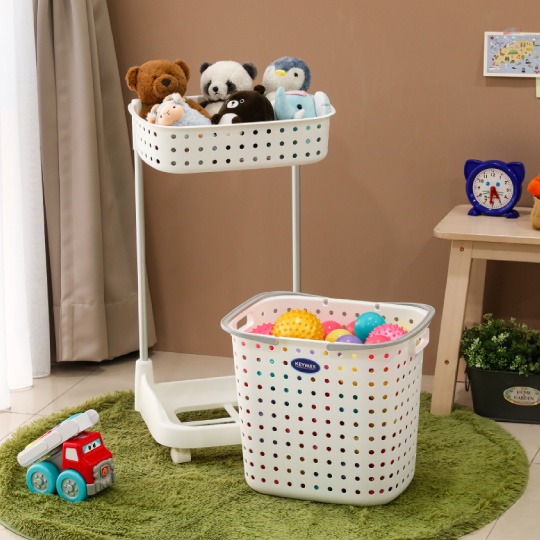 KEYWAY聯府新樂活衣物分類架FU11/髒衣分類/洗衣藍/收納籃/白色無印/-細節圖2