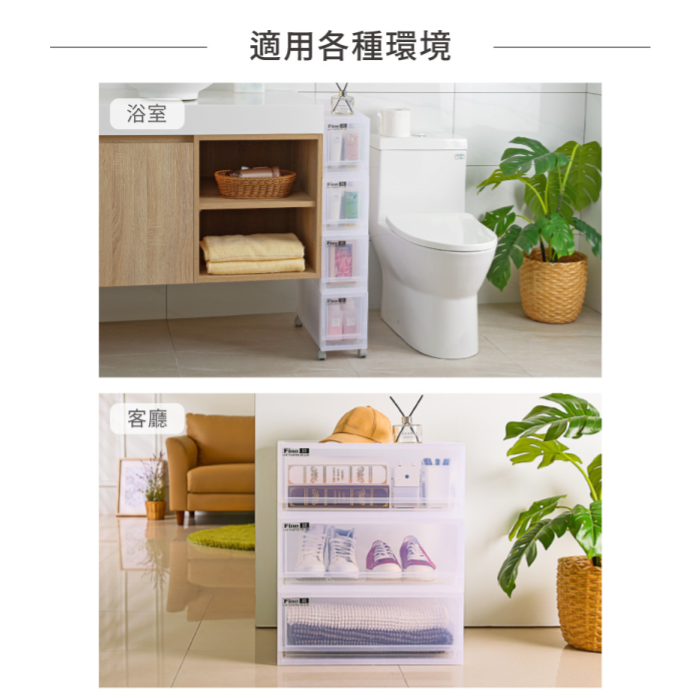 聯府KEYWAY FINE 抽屜式整理箱 無印LF1701 LF3401 LF5101 MLF01-細節圖2