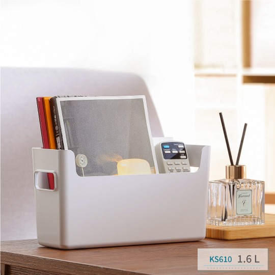 KEYWAY 聯府來可PET開放式收納置物盒 KS610 KS620 KS640 無印純白-規格圖8